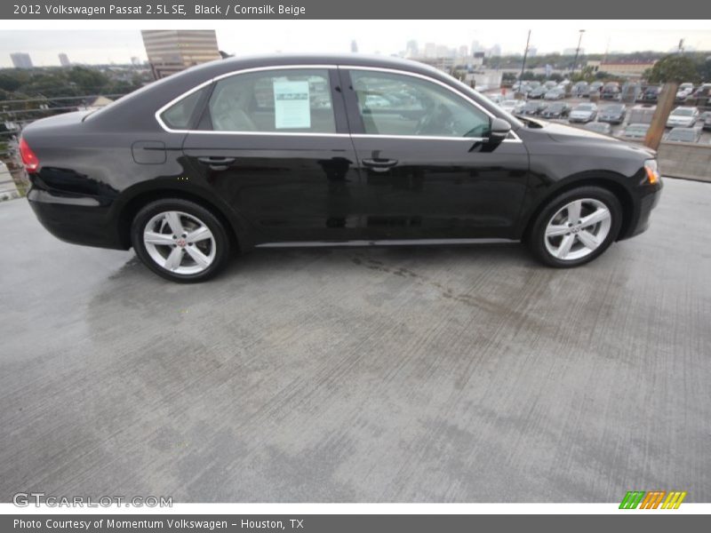 Black / Cornsilk Beige 2012 Volkswagen Passat 2.5L SE