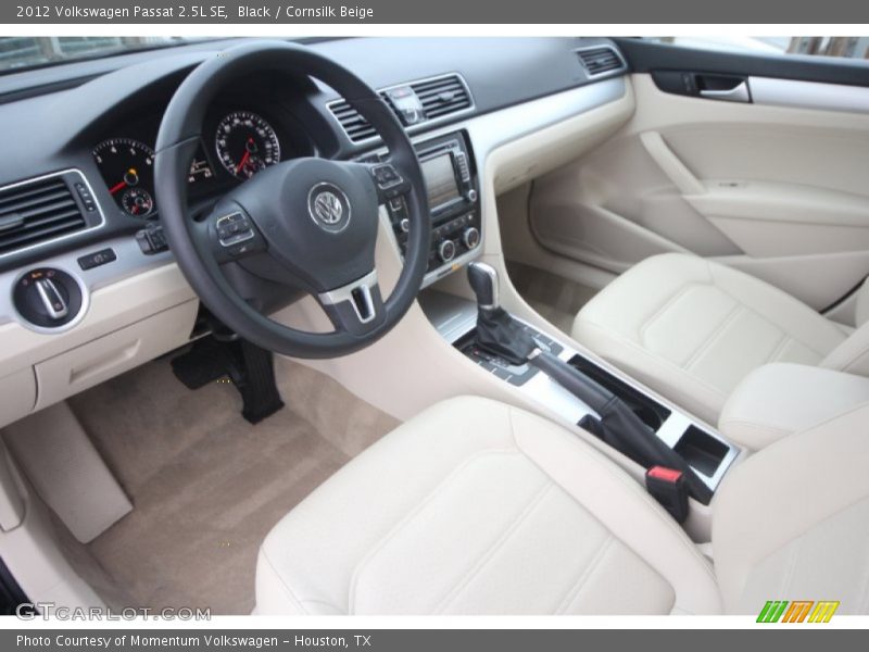Cornsilk Beige Interior - 2012 Passat 2.5L SE 