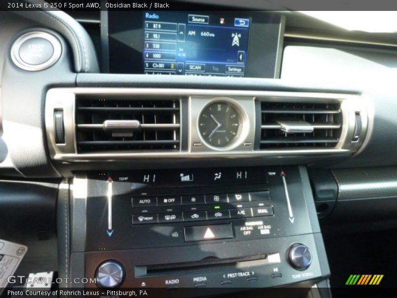 Obsidian Black / Black 2014 Lexus IS 250 F Sport AWD