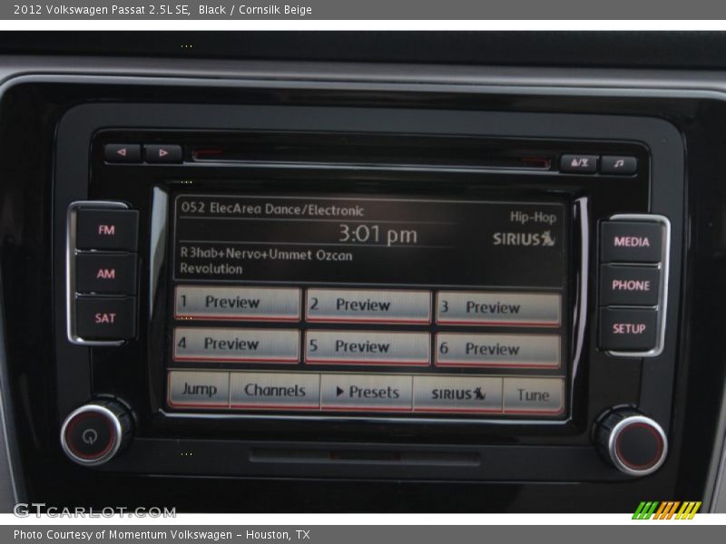 Black / Cornsilk Beige 2012 Volkswagen Passat 2.5L SE