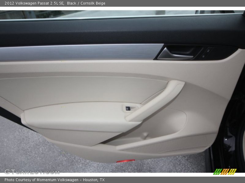 Black / Cornsilk Beige 2012 Volkswagen Passat 2.5L SE