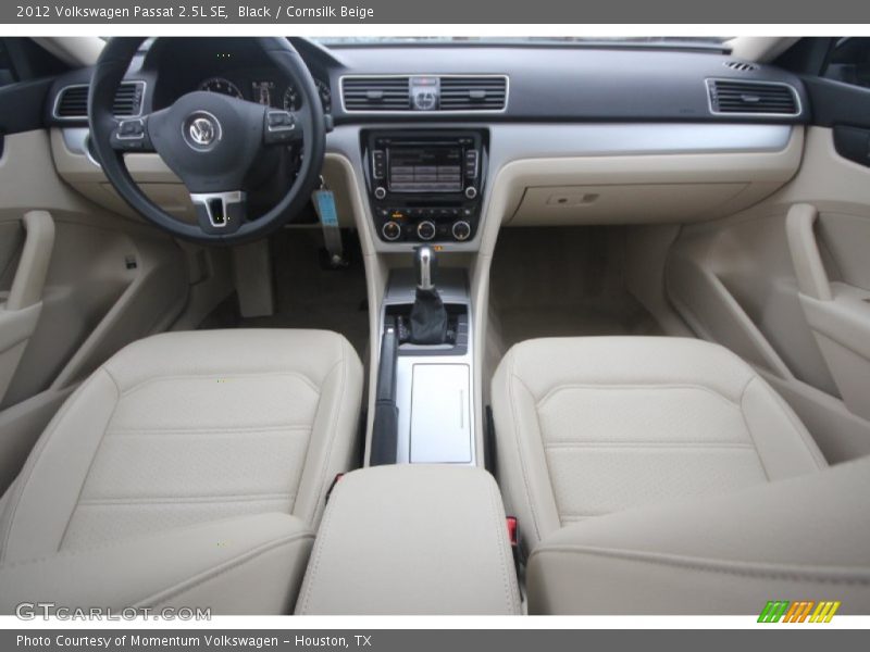 Black / Cornsilk Beige 2012 Volkswagen Passat 2.5L SE