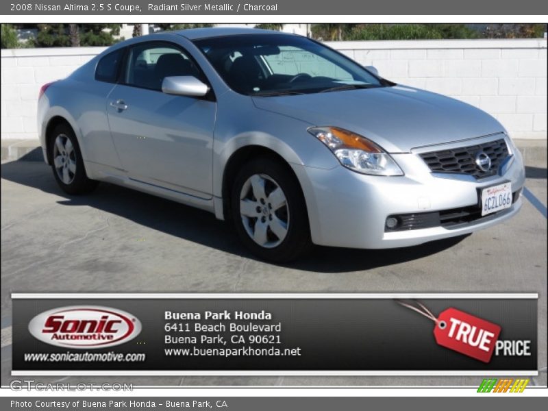 Radiant Silver Metallic / Charcoal 2008 Nissan Altima 2.5 S Coupe