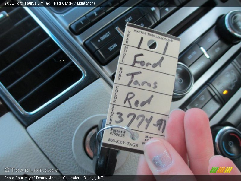 Red Candy / Light Stone 2011 Ford Taurus Limited