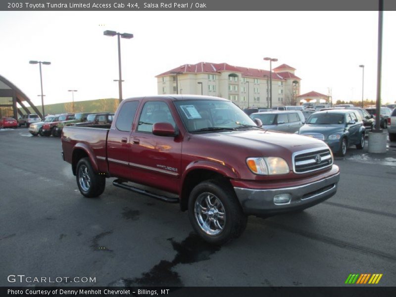 Salsa Red Pearl / Oak 2003 Toyota Tundra Limited Access Cab 4x4