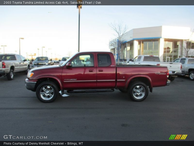 Salsa Red Pearl / Oak 2003 Toyota Tundra Limited Access Cab 4x4