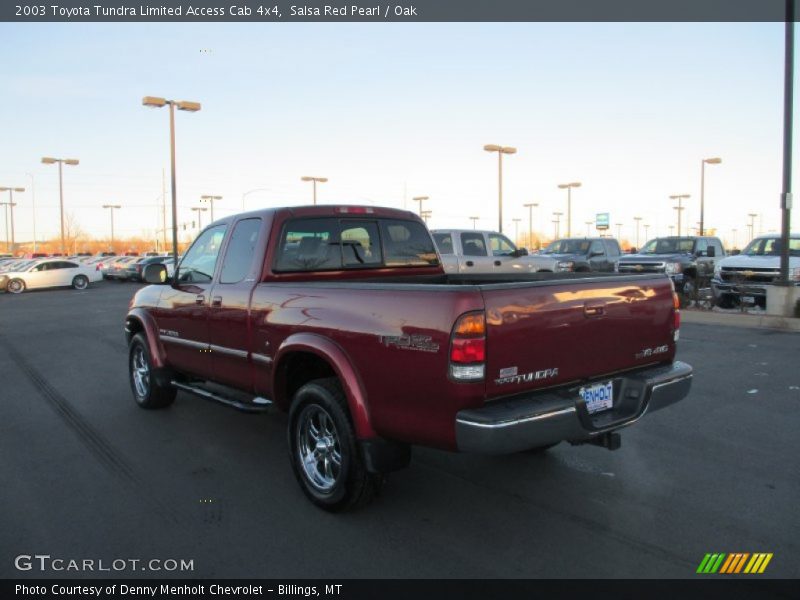 Salsa Red Pearl / Oak 2003 Toyota Tundra Limited Access Cab 4x4