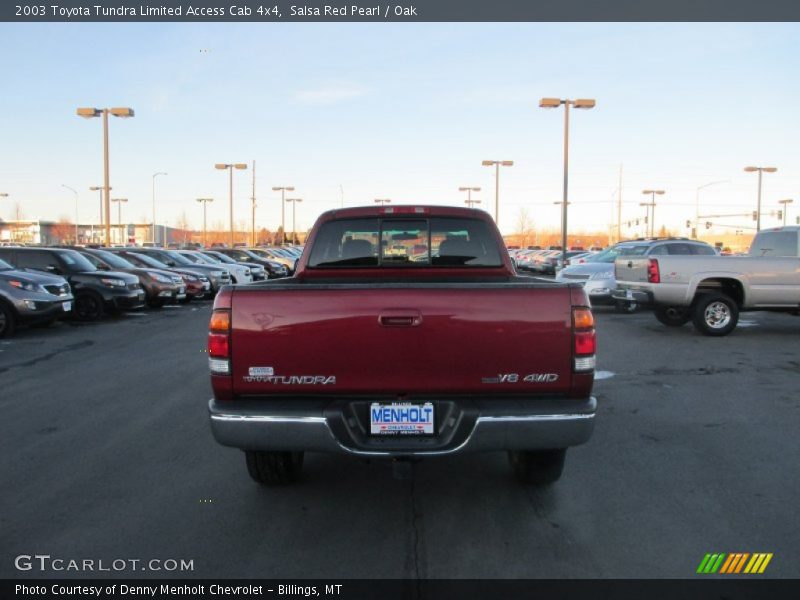 Salsa Red Pearl / Oak 2003 Toyota Tundra Limited Access Cab 4x4