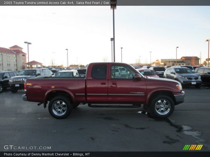 Salsa Red Pearl / Oak 2003 Toyota Tundra Limited Access Cab 4x4