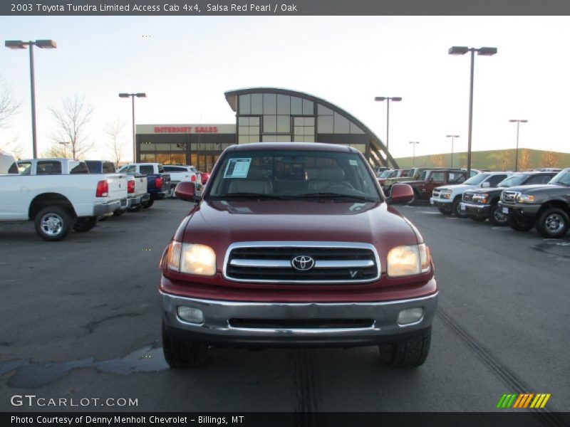 Salsa Red Pearl / Oak 2003 Toyota Tundra Limited Access Cab 4x4