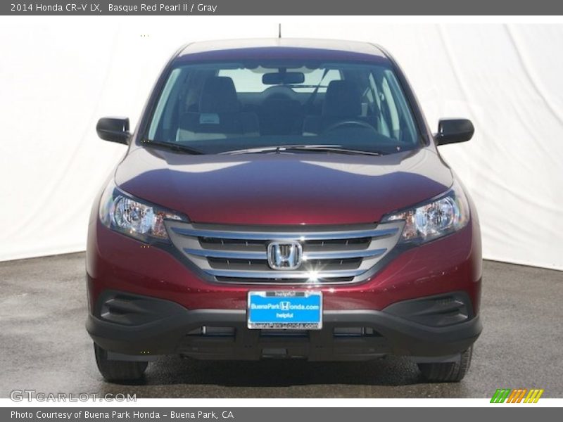Basque Red Pearl II / Gray 2014 Honda CR-V LX