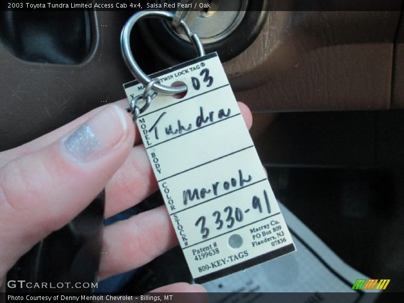 Salsa Red Pearl / Oak 2003 Toyota Tundra Limited Access Cab 4x4