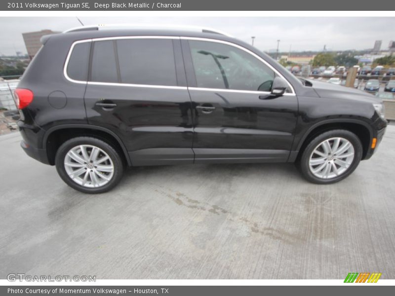 Deep Black Metallic / Charcoal 2011 Volkswagen Tiguan SE
