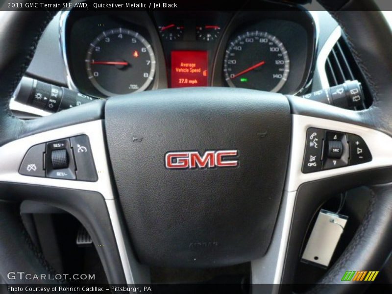 Quicksilver Metallic / Jet Black 2011 GMC Terrain SLE AWD
