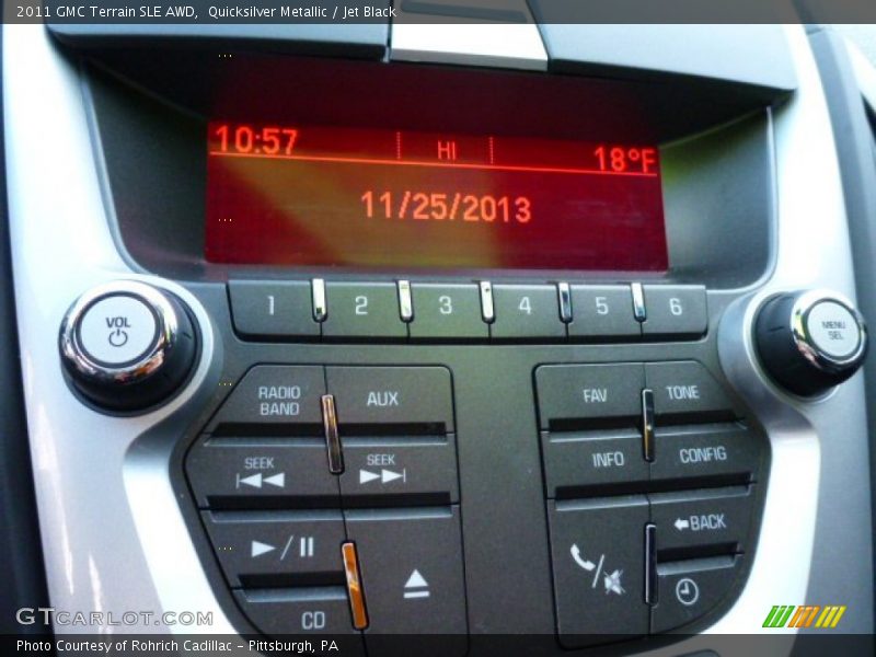 Quicksilver Metallic / Jet Black 2011 GMC Terrain SLE AWD