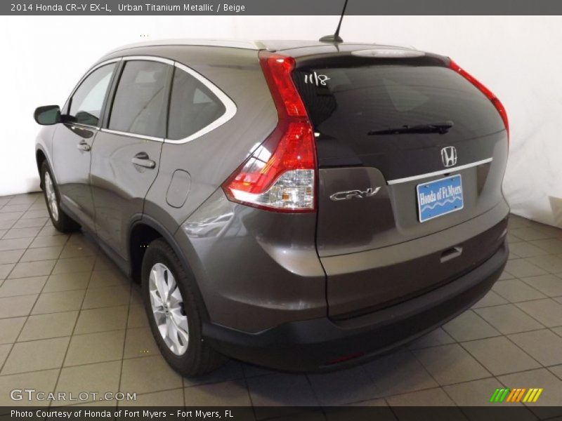 Urban Titanium Metallic / Beige 2014 Honda CR-V EX-L