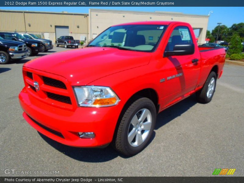 Flame Red / Dark Slate Gray/Medium Graystone 2012 Dodge Ram 1500 Express Regular Cab