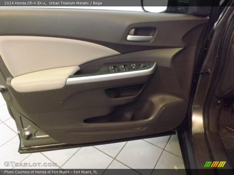 Urban Titanium Metallic / Beige 2014 Honda CR-V EX-L