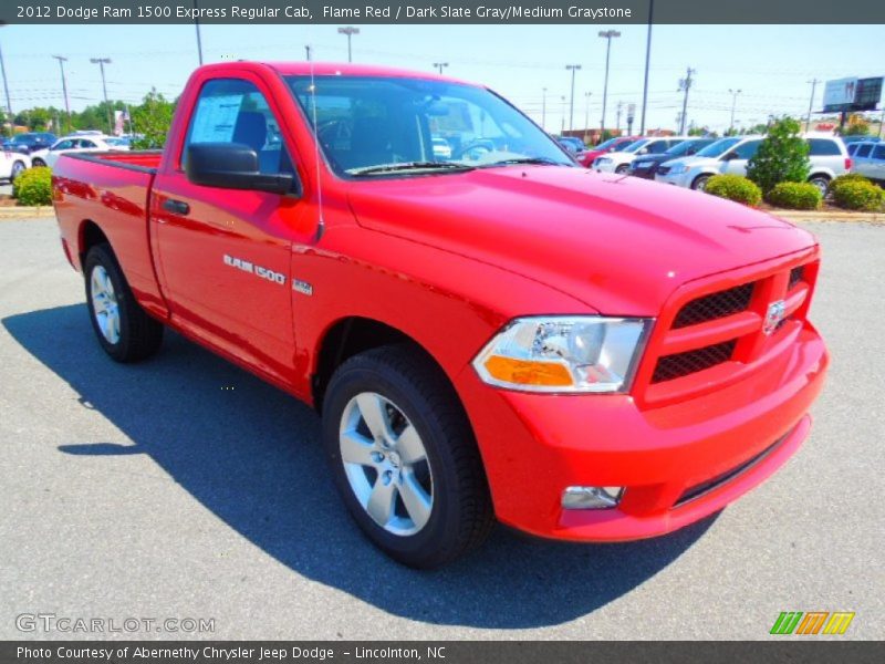 Flame Red / Dark Slate Gray/Medium Graystone 2012 Dodge Ram 1500 Express Regular Cab
