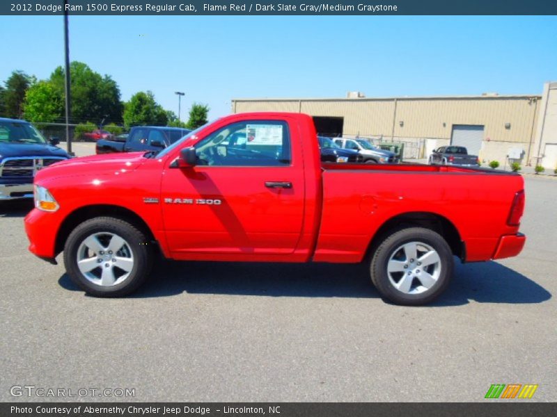 Flame Red / Dark Slate Gray/Medium Graystone 2012 Dodge Ram 1500 Express Regular Cab