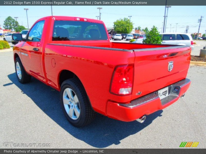 Flame Red / Dark Slate Gray/Medium Graystone 2012 Dodge Ram 1500 Express Regular Cab