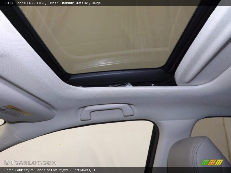 Urban Titanium Metallic / Beige 2014 Honda CR-V EX-L