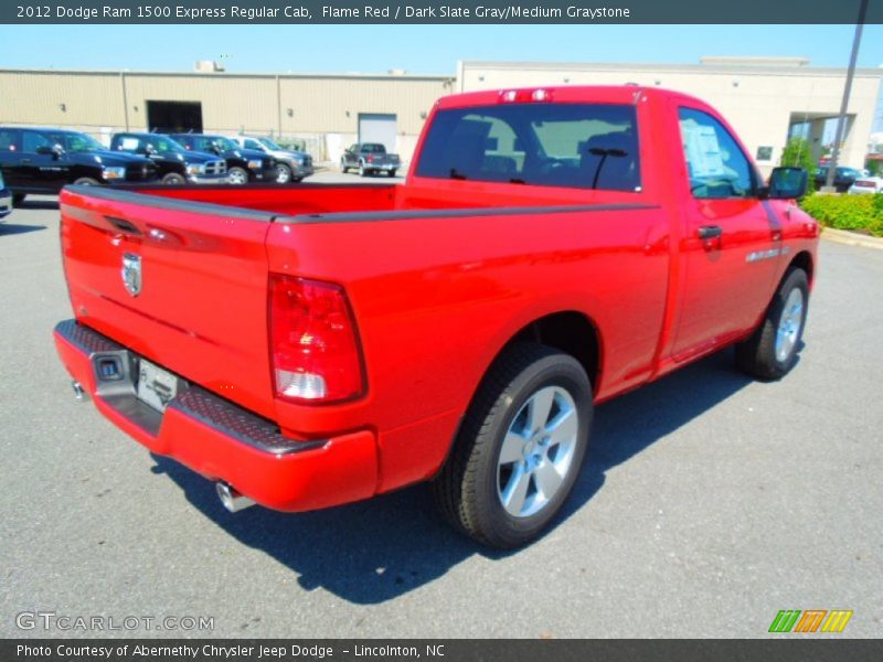 Flame Red / Dark Slate Gray/Medium Graystone 2012 Dodge Ram 1500 Express Regular Cab