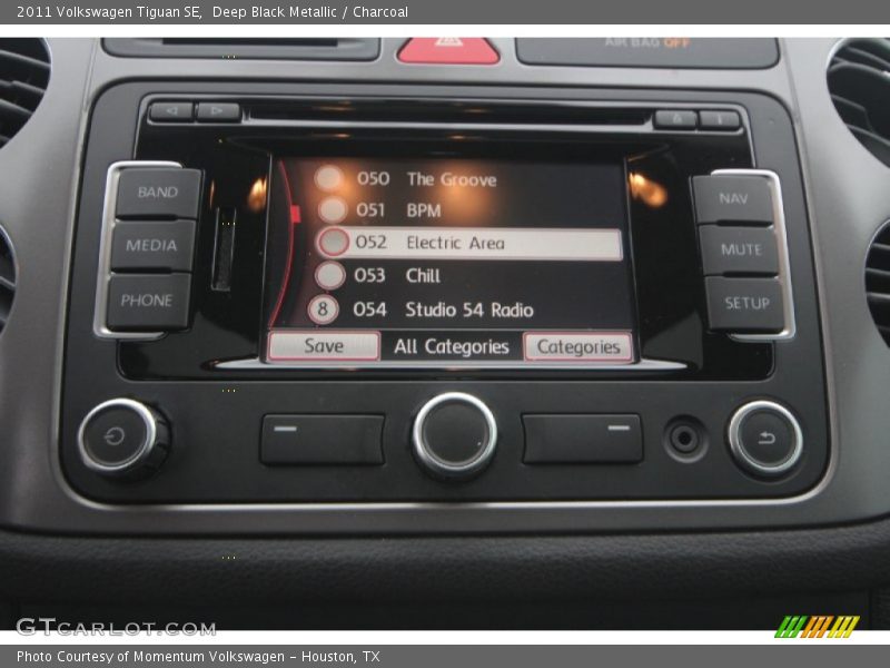 Deep Black Metallic / Charcoal 2011 Volkswagen Tiguan SE
