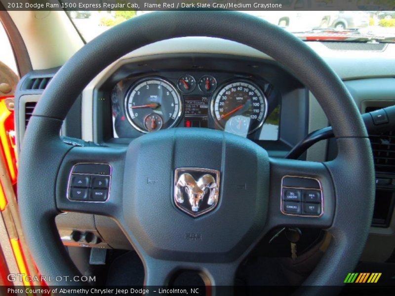 Flame Red / Dark Slate Gray/Medium Graystone 2012 Dodge Ram 1500 Express Regular Cab