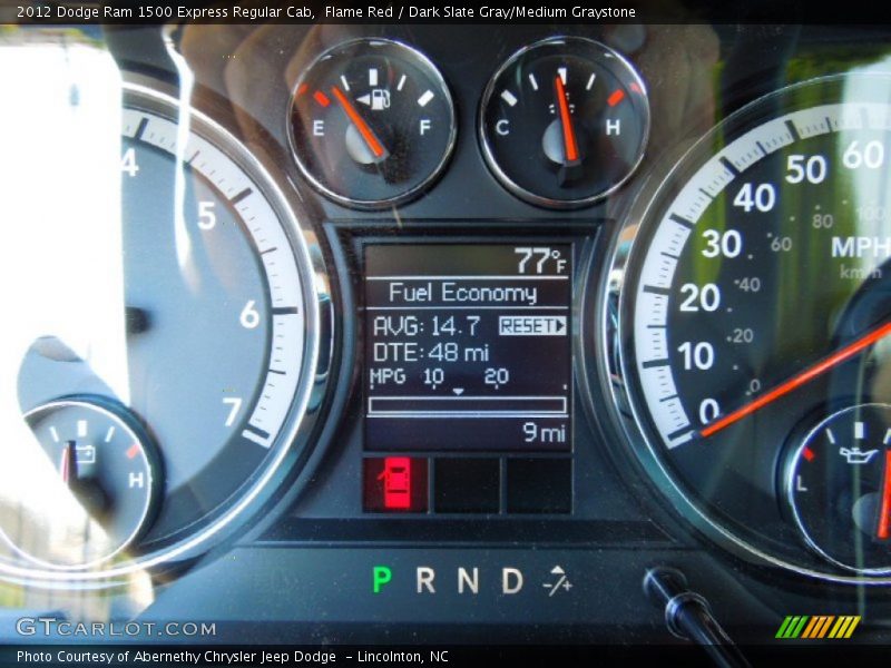 Flame Red / Dark Slate Gray/Medium Graystone 2012 Dodge Ram 1500 Express Regular Cab