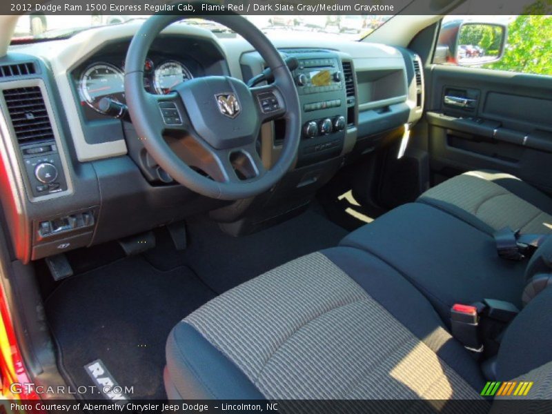Flame Red / Dark Slate Gray/Medium Graystone 2012 Dodge Ram 1500 Express Regular Cab