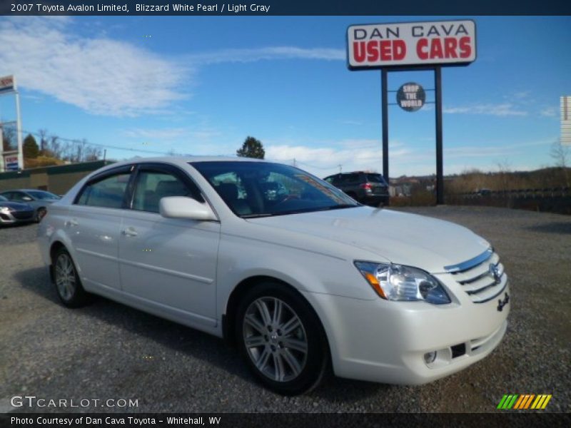 Blizzard White Pearl / Light Gray 2007 Toyota Avalon Limited