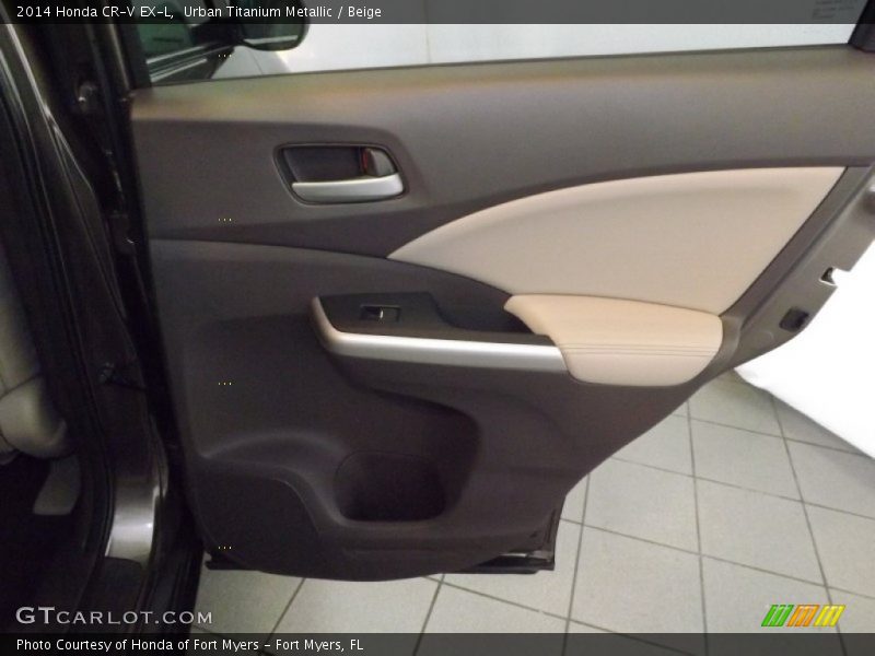 Urban Titanium Metallic / Beige 2014 Honda CR-V EX-L