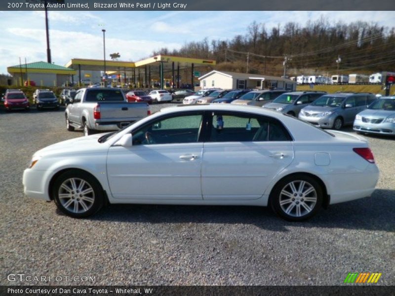 Blizzard White Pearl / Light Gray 2007 Toyota Avalon Limited