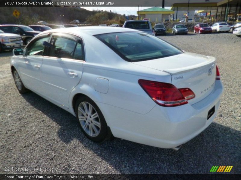 Blizzard White Pearl / Light Gray 2007 Toyota Avalon Limited