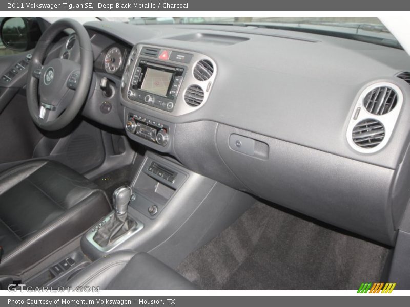 Deep Black Metallic / Charcoal 2011 Volkswagen Tiguan SE