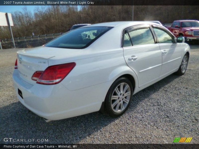 Blizzard White Pearl / Light Gray 2007 Toyota Avalon Limited