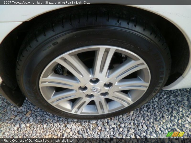 Blizzard White Pearl / Light Gray 2007 Toyota Avalon Limited