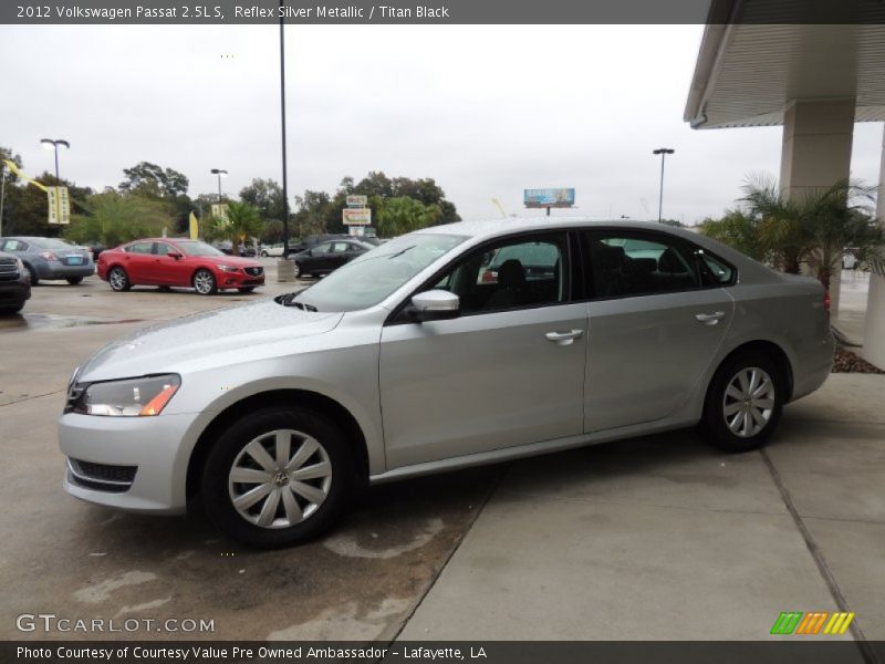Reflex Silver Metallic / Titan Black 2012 Volkswagen Passat 2.5L S