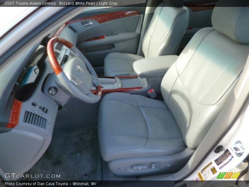 Blizzard White Pearl / Light Gray 2007 Toyota Avalon Limited