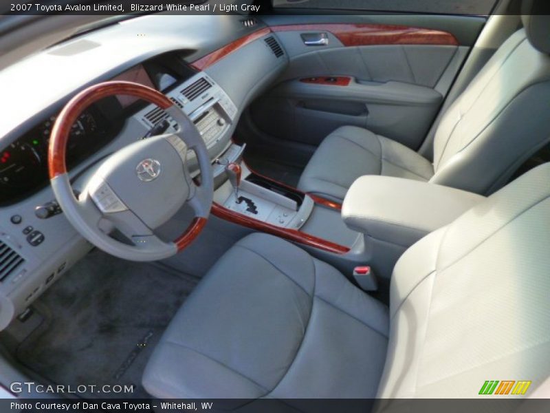 Blizzard White Pearl / Light Gray 2007 Toyota Avalon Limited
