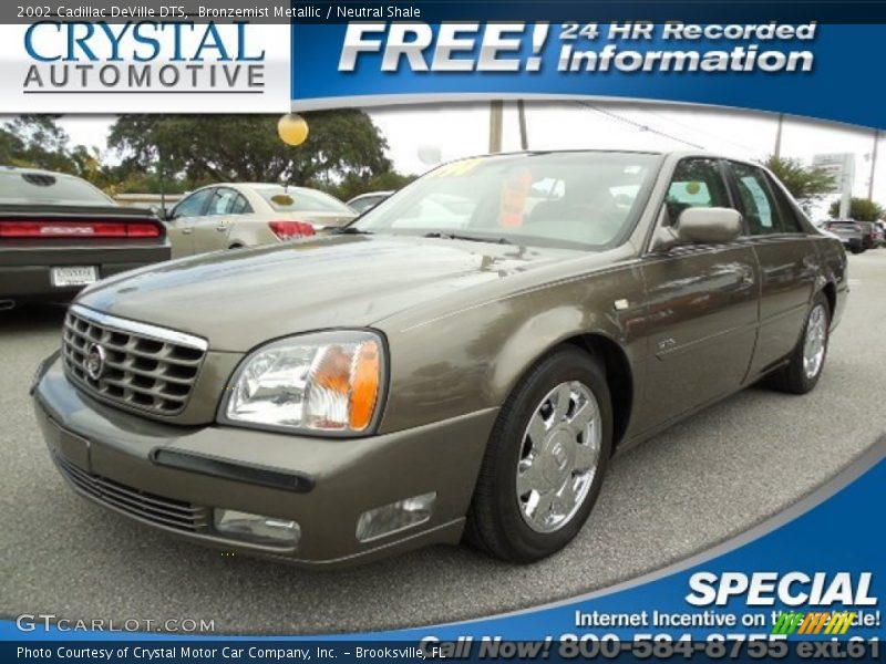 Bronzemist Metallic / Neutral Shale 2002 Cadillac DeVille DTS