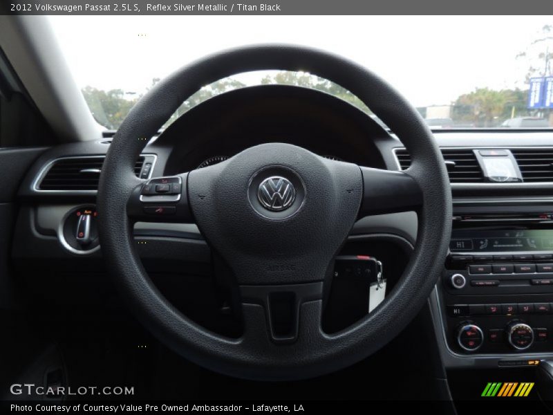 Reflex Silver Metallic / Titan Black 2012 Volkswagen Passat 2.5L S