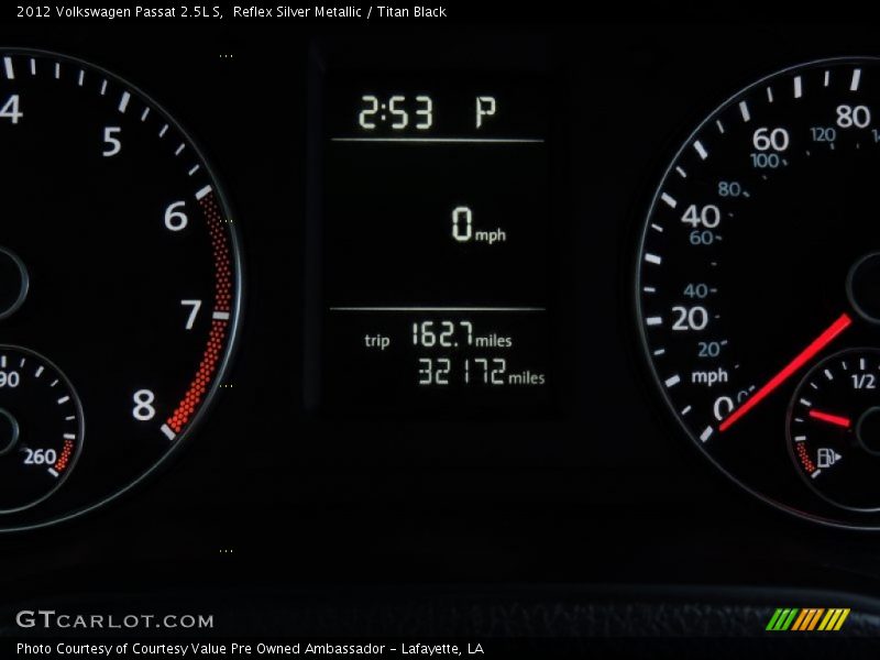 Reflex Silver Metallic / Titan Black 2012 Volkswagen Passat 2.5L S