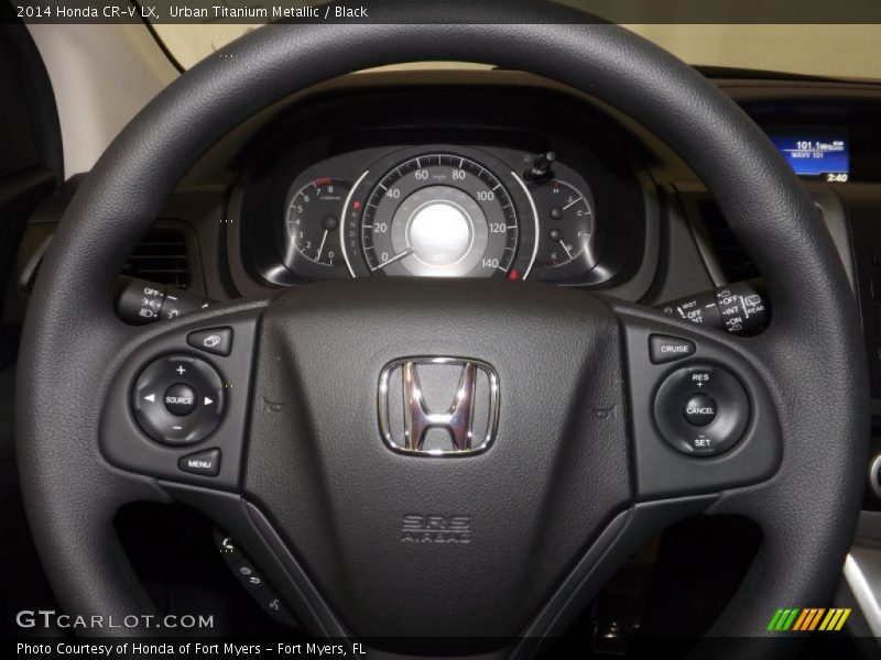 Urban Titanium Metallic / Black 2014 Honda CR-V LX