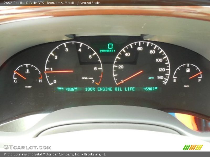  2002 DeVille DTS DTS Gauges