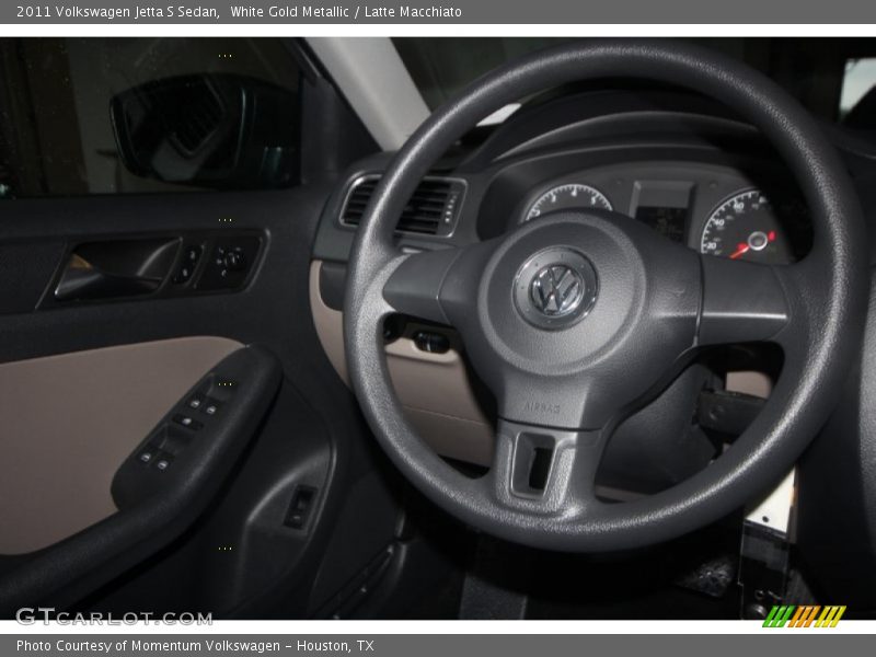 White Gold Metallic / Latte Macchiato 2011 Volkswagen Jetta S Sedan