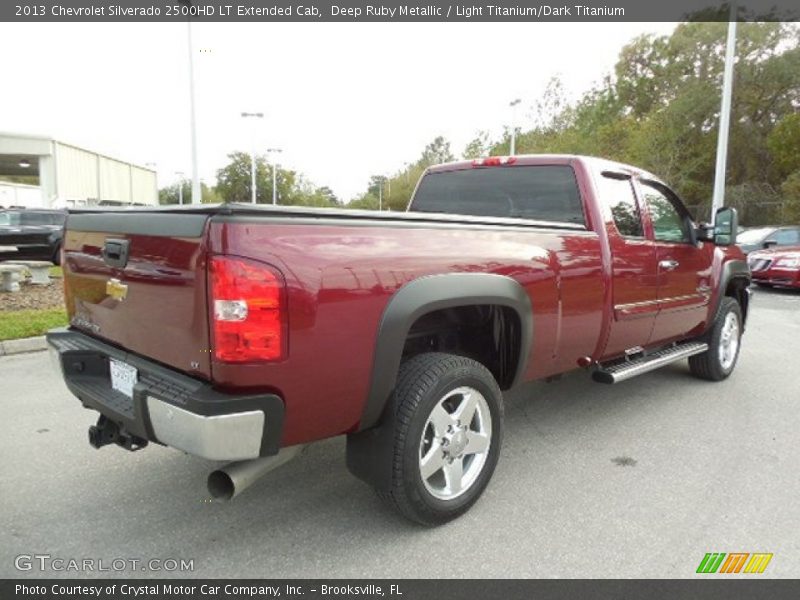 Deep Ruby Metallic / Light Titanium/Dark Titanium 2013 Chevrolet Silverado 2500HD LT Extended Cab