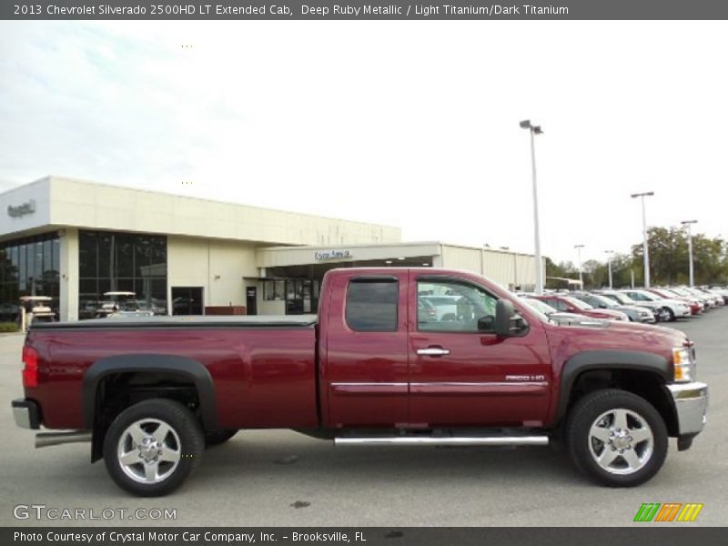 Deep Ruby Metallic / Light Titanium/Dark Titanium 2013 Chevrolet Silverado 2500HD LT Extended Cab