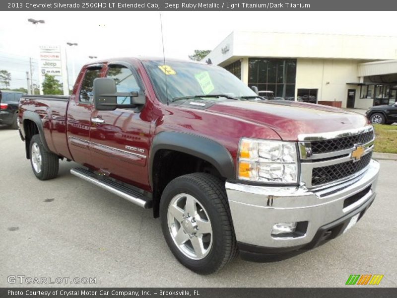 Deep Ruby Metallic / Light Titanium/Dark Titanium 2013 Chevrolet Silverado 2500HD LT Extended Cab